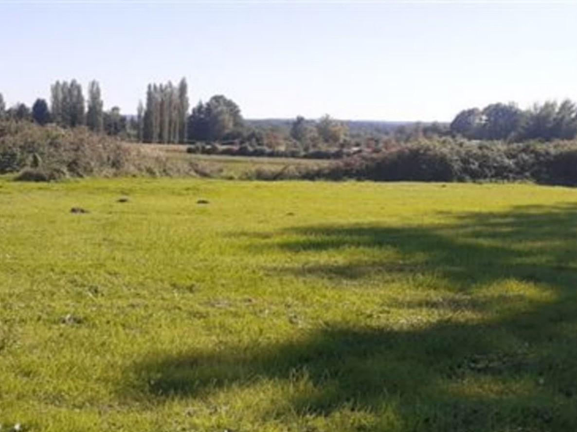 View over fields down hill