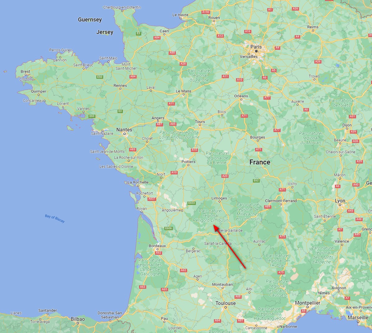 Distance Map of House Location