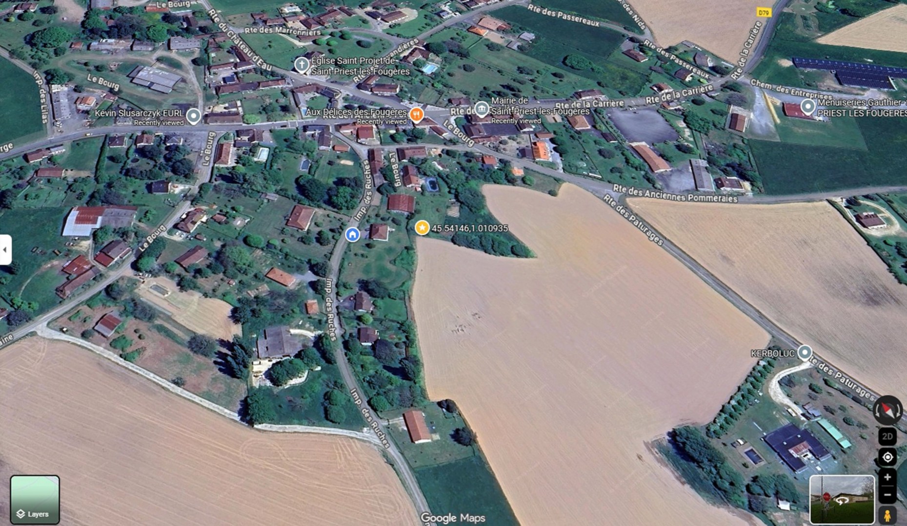 Sat image of Commune